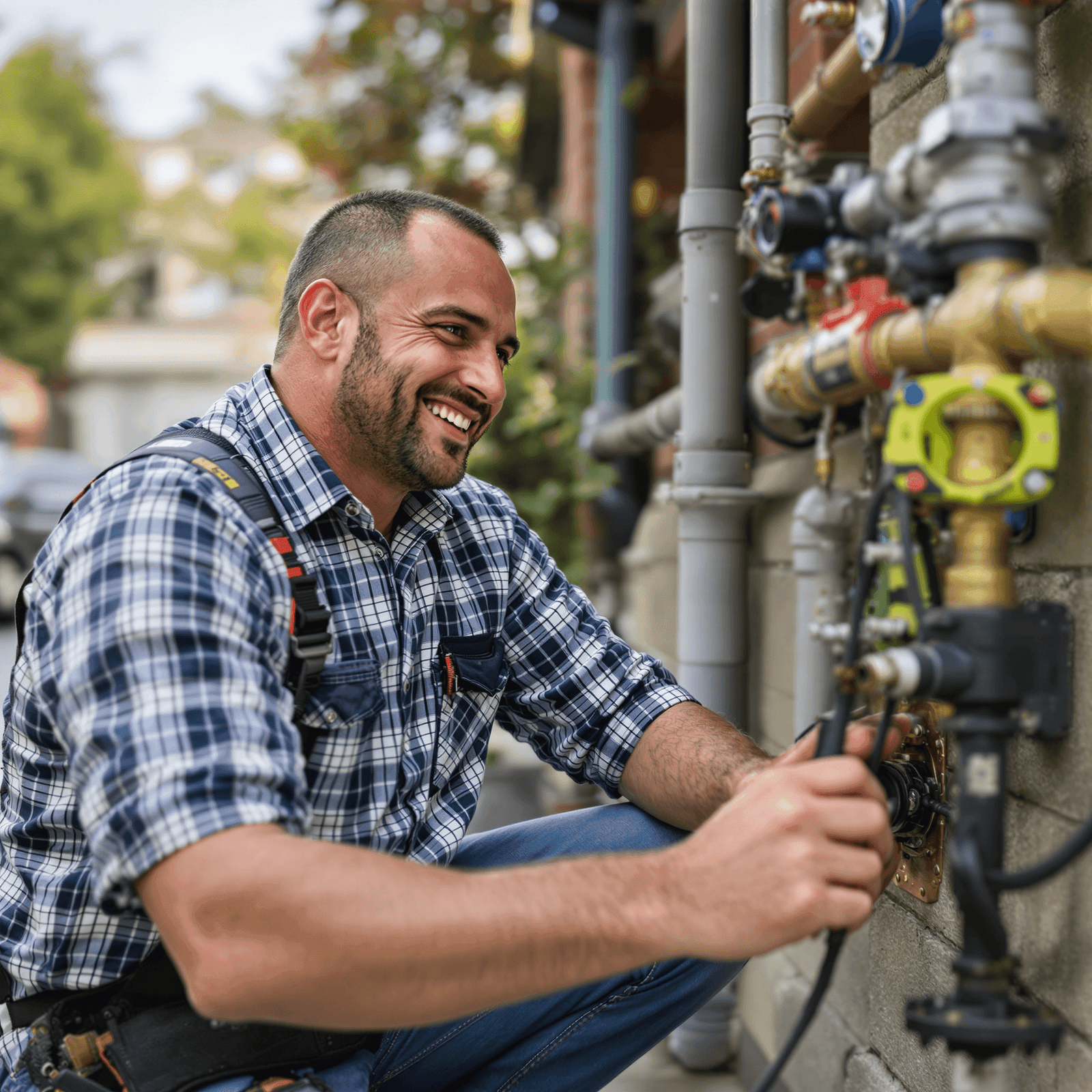 Completed gas line project